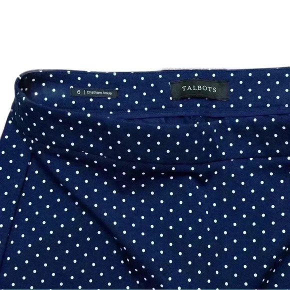 {Talbots} "Chatham Ankle" Slim Tapered Straight Leg Trousers Dress Pants - Picture 6 of 7
